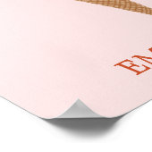 Poster Yummy Coloré crème glacée cône triple Scoop CUSTOM (Coin)