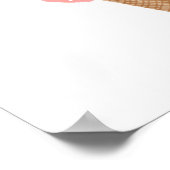 Poster Yummy cône crème glacée triple scoop (Coin)