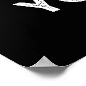 Poster Yup pea Funny Yuppie Veggie Pea Pun Dark BG (Coin)