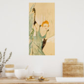 Poster Yvette Guilbert à l'appel du rideau, 1894 (Cuisine)