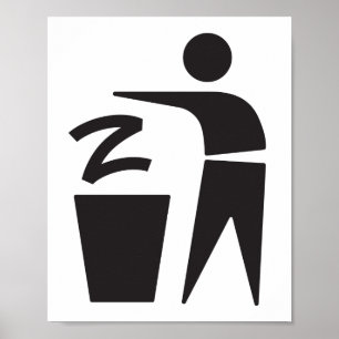 Poster Z à la poubelle (affiche)