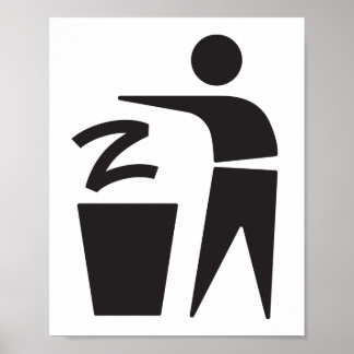 Poster Z à la poubelle (affiche)