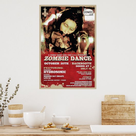 Poster Z.E.D. Danse Zombie (Cuisine)