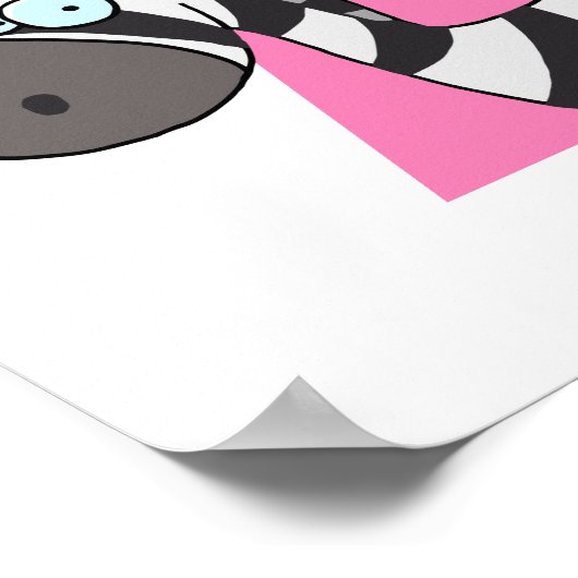 Poster z est pour zebra cartoon pour enfants (Coin)