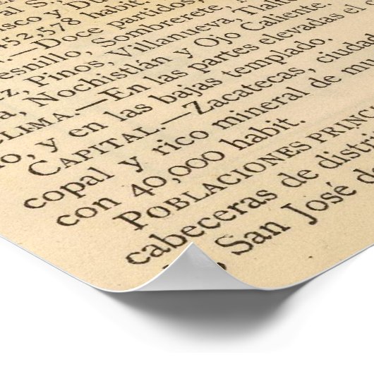 Poster Zacatecas, Mexique (Coin)