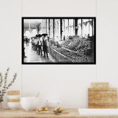 Poster Zacatecas, Mexique Marché alimentaire 1904 (Cuisine)