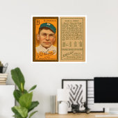 Poster Zack Blé Brooklyn Superbas Baseball 1911 (Bureau à domicile)