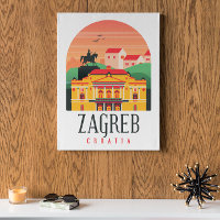 Zagreb Croatie Cityscape Vintage