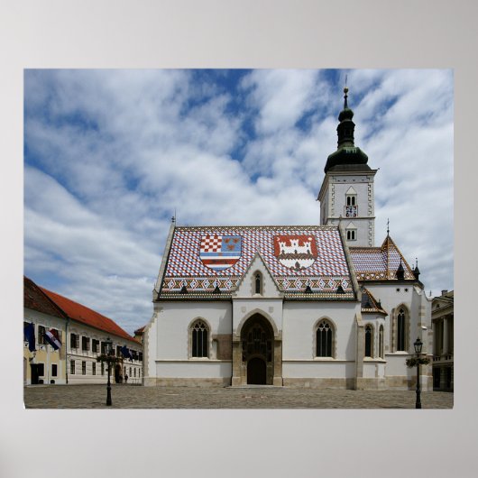 Poster Zagreb Hrvatska (Devant)