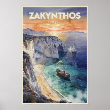 Zakynthos Grèce Voyage Rétro