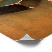 Poster Zan Zig en concert avec le lapin et les roses (Coin)