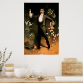 Poster Zan Zig en concert avec le lapin et les roses (Cuisine)