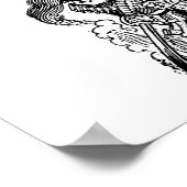 Poster Zapatista Calavera. c. début des années 1900. Mexi (Coin)