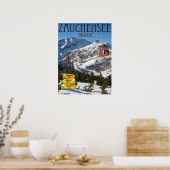 Poster Zauchensee Ski Area 18x24 (Cuisine)