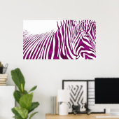 POSTER ZEBRA (Bureau à domicile)