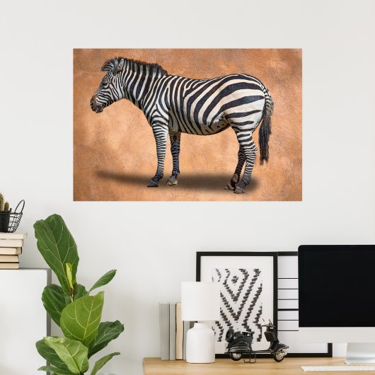 POSTER ZEBRA (Bureau à domicile)
