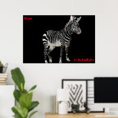 Poster Zebra (Bureau à domicile)
