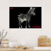 Poster Zebra (Cuisine)