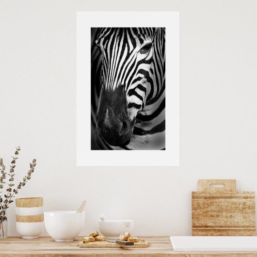 Poster Zebra #1 (Cuisine)