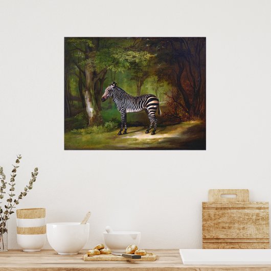 Poster Zebra (1763) peinture de George Stubbs (Cuisine)