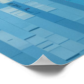 Poster Zebra Animal Art Décor Peinture Mosaïque (Coin)