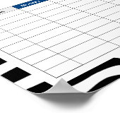 Poster Zebra Animalprint (Coin)