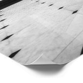 Poster Zebra Black White Building Paysage (Coin)