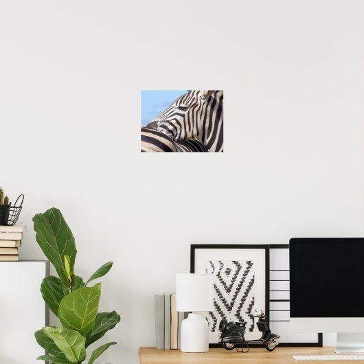 Poster Zebra Canvas Print (Bureau à domicile)