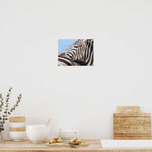 Poster Zebra Canvas Print (Cuisine)