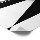 Poster Zebra dans un monde de science-fiction B&W (Coin)