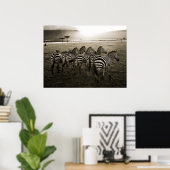 Poster Zebra Dawn (Bureau à domicile)