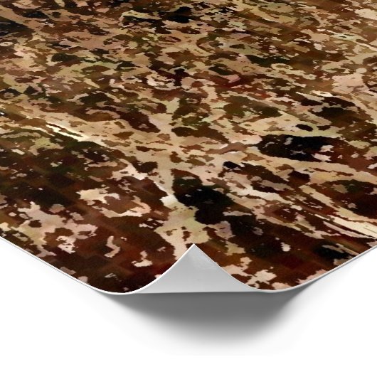 Poster Zebra derrière l'affiche (Coin)