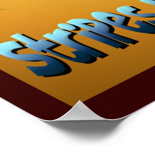 Poster Zebra Fat Butt (Coin)