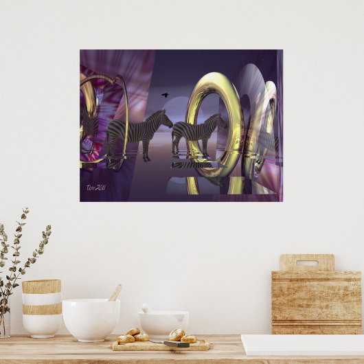 Poster Zebra magic (Cuisine)