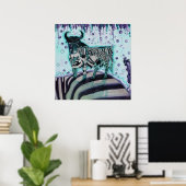 Poster Zebra Move (Bureau à domicile)