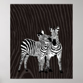Poster Zebra Play (Devant)