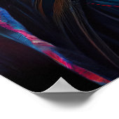 Poster Zebra Rainbow Mohawk - Weirdcore Rainbow Punk (Coin)