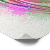 Poster Zebra Rainbow Splash (Coin)