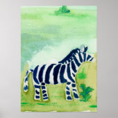 Poster Zebra Safari Friend (Devant)