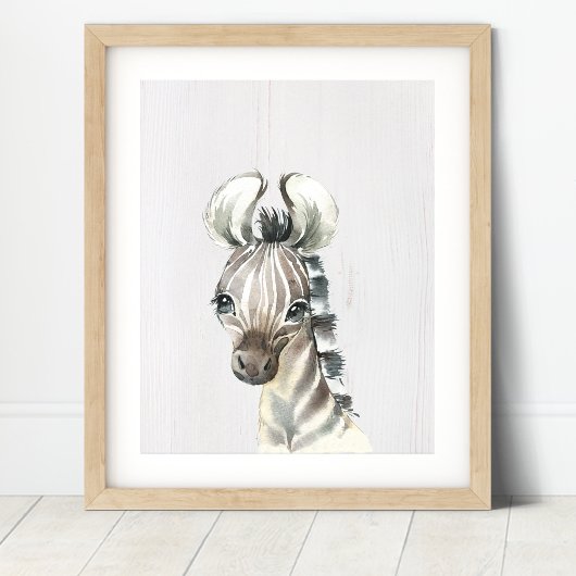 Poster Zebra Safari Jungle Nursery Art Imprimer