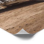 Poster Zebra Safari Tour Camion dans le parc animalier (Coin)