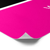 Poster Zebra Salon Spa tendance Pink Daisy Vente de print (Coin)