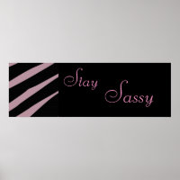 Poster Zebra Stay Sassy