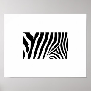 Poster - Zebra Strepen Abstract