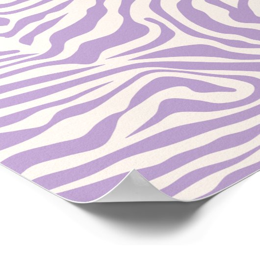 Poster Zebra Stripes Preppy Purple Wild Animal Prince (Coin)
