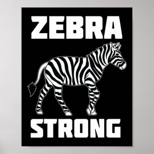 Poster Zebra Strong Ehlers Danlos Syndrome Sensibilisatio