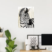 Poster Zebra Wall Art Home Decor (Bureau à domicile)