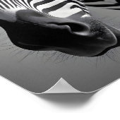 Poster Zebra Wildlife Majestic Nature Vie Art Fond d'écra (Coin)