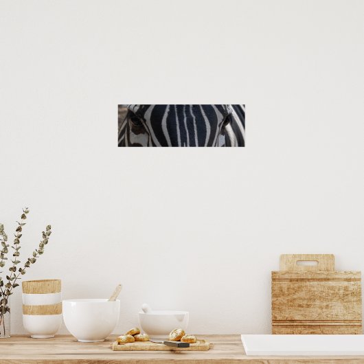 Poster Zebra Zebra sur le mur (Cuisine)