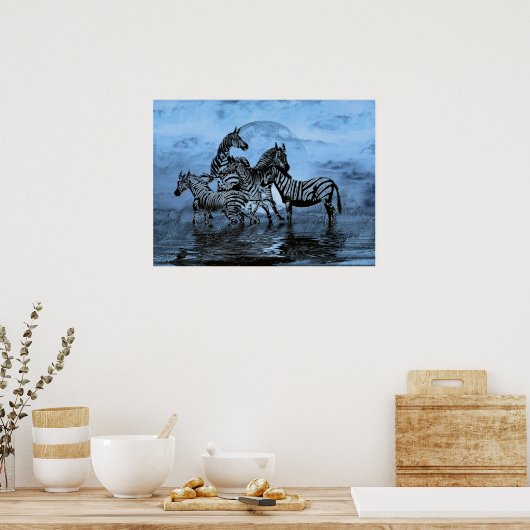 Poster Zebras5 (Cuisine)
